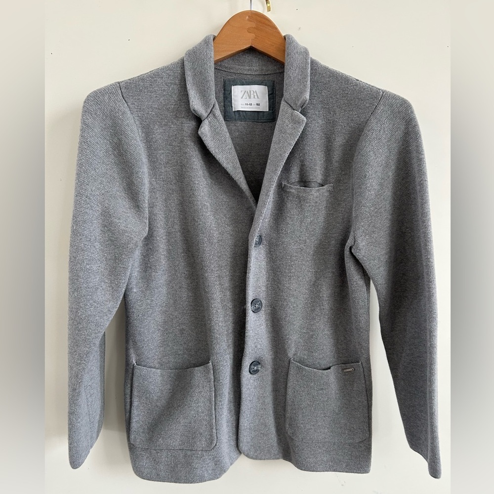 Zara grey button up cardigan size 11-12